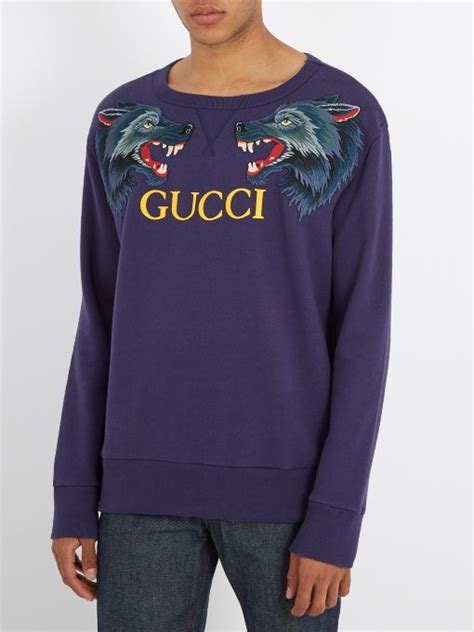 gucci sweater wolf|Gucci color sweater.